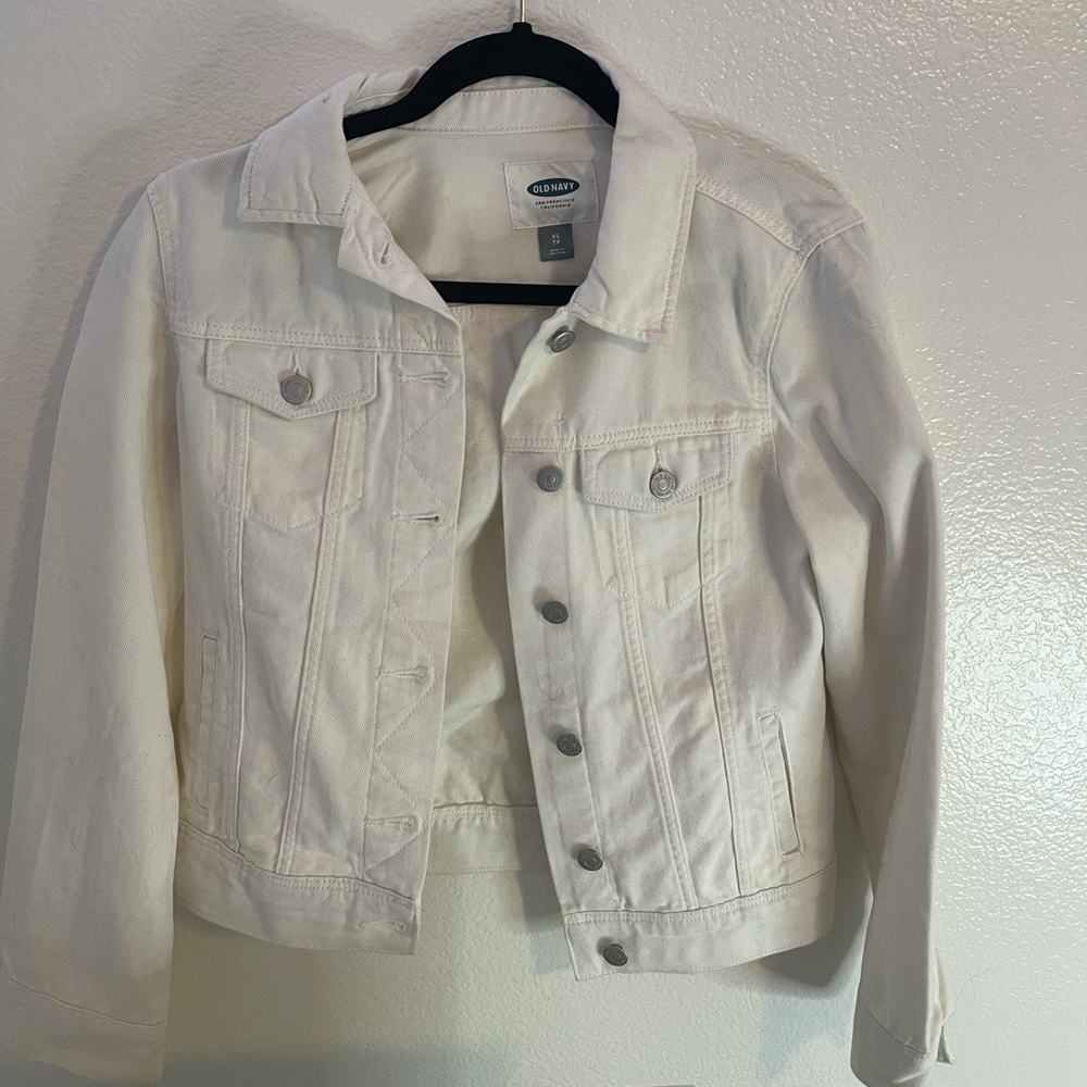 Old Navy White Denim Jacket